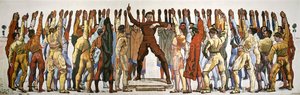 Unanimidad (El juramento). Segunda versión de Hodler, Ferdinand (1853-1918). Óleo sobre lienzo de Ferdinand Hodler