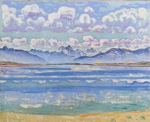 Weisshorn, visto desde Montana. 1915 de Ferdinand Hodler