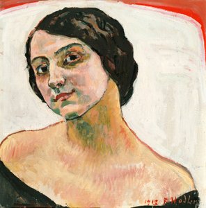 Mujer con Cabello Castaño, 1913 de Ferdinand Hodler