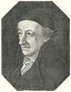 Retrato del poeta alemán Christoph Martin Wieland en su vejez (grabado) de Ferdinand Jagemann