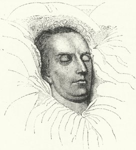 El poeta y dramaturgo alemán Friedrich Schiller en su lecho de muerte