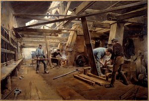 Los moldes. Pintura de Ferdinand Joseph Gueldry (1858-1945)