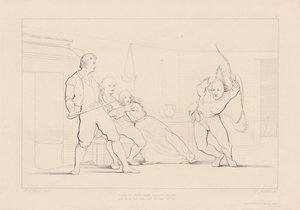 Una forma ha irrumpido entre ellos desde la oscuridad de Ferdinand Joubert, after George Elgar Hicks