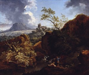 Paisaje del Neckar de Ferdinand Kobell