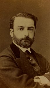 Retrato de Léon Joseph Florentin Bonnat, pintor francés; carte de visite de Ferdinand Mulnier