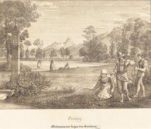 Viernes - Prado antes de Aigen cerca de Salzburgo de Ferdinand Olivier