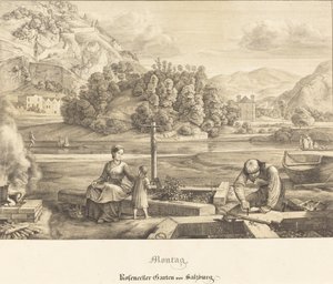Lunes - Jardín Rosenecker cerca de Salzburgo