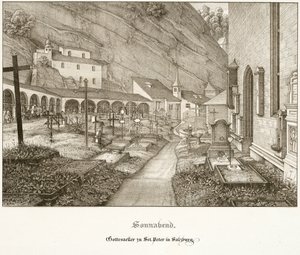 sábado: Cementerio de San Pedro de Salzburgo de Ferdinand Olivier