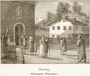 El domingo: Ir a la iglesia cerca de Berchtesgaden