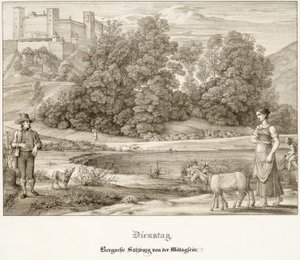El martes: El castillo de Salzburgo visto desde el sur
