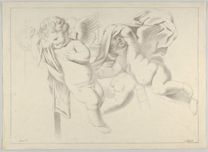 Estudio de tres putti