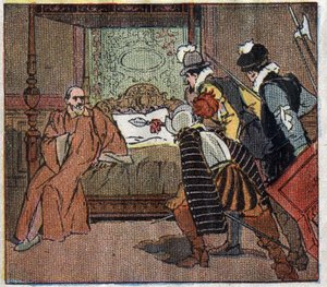 Historia de Francia: Asesinato de Gaspard de Coligny (Almirante de Coligny) de Ferdinand Raffin