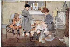 El baño del bebé, c.1930 (impresión) de Ferdinand Raffin