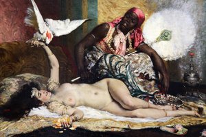 Odalisca, 1880s de Ferdinand Roybet