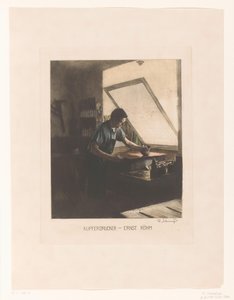 Retrato del impresor Ernst Röhm
Kupferdrucker - Ernst Röhm (título en el objeto)