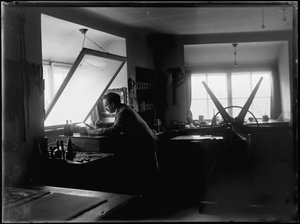 Ferdinand ordure in de su imprenta de Ferdinand Schmutzer