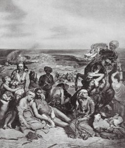 Las masacres de Quíos (litografía)