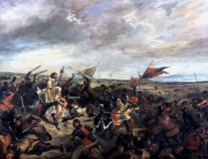 Batalla de Poitiers 1356, 1830 de Ferdinand Victor Eugene Delacroix