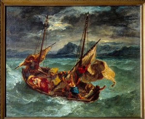 Cristo en el Lago Genesaret de Ferdinand Victor Eugene Delacroix