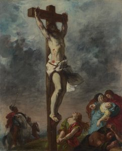 Cristo en la cruz, 1853 de Ferdinand Victor Eugene Delacroix