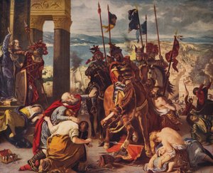 Entrada de los cruzados en Constantinopla, 1840, c1915 de Ferdinand Victor Eugene Delacroix