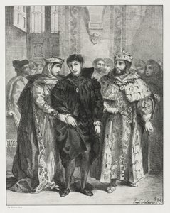 Hamlet, 1834 de Ferdinand Victor Eugene Delacroix