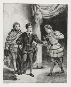 Hamlet: Hamlet y Guildenstern de Ferdinand Victor Eugene Delacroix