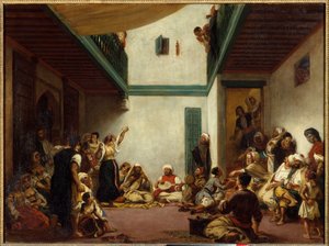 Boda judía en Marruecos. Pintura de Eugene Delacroix de Ferdinand Victor Eugene Delacroix