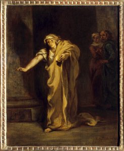 Lady Macbeth sonámbula. Ilustración de la obra homónima de William Shakespeare de Ferdinand Victor Eugene Delacroix
