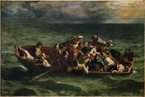 Le naufrage de Don Juan Don Juan naufraga ... de Ferdinand Victor Eugene Delacroix