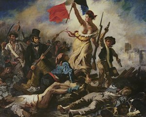 La Libertad Guiando al Pueblo, 28 de julio de 1830, c.1830-31 de Ferdinand Victor Eugene Delacroix