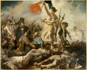 La libertad guiando al pueblo, 28 de julio de Ferdinand Victor Eugene Delacroix