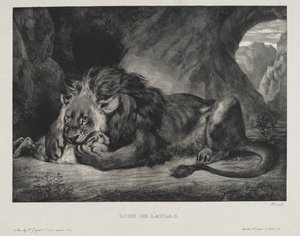 León del Atlas, 1829 de Ferdinand Victor Eugene Delacroix