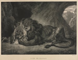 León del Atlas, 1829 de Ferdinand Victor Eugene Delacroix