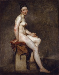 Desnudo sentado, llamada Señorita Rosa