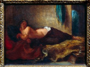 Odalisca de Ferdinand Victor Eugene Delacroix