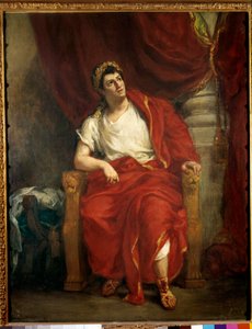 Retrato del comediante François-Joseph Talma interpretando a Nerón en la obra 