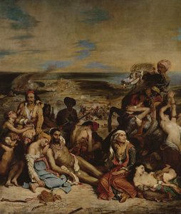 Escenas de la masacre de Quíos, 1822 de Ferdinand Victor Eugene Delacroix