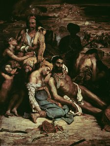 Escenas de la masacre de Quíos (detalle)