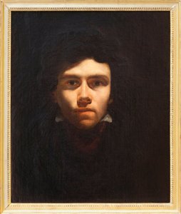 Autorretrato presunto de Eugene Delacroix (1798-1863), pintor francés - Pintura atribuida a Delacroix - Fotografía, KIM Youngtae, Rouen, Musee des Beaux Art de Rouen