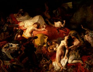 La muerte de Sardanápalo de Ferdinand Victor Eugene Delacroix