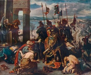 La Entrada de los Cruzados en Constantinopla, 1840, 1911 de Ferdinand Victor Eugene Delacroix