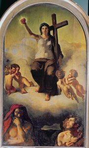 La Virgen del Sagrado Corazón, 1821 de Ferdinand Victor Eugene Delacroix
