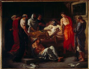 La muerte de Marco Aurelio (121-180) de Ferdinand Victor Eugene Delacroix