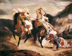 La lucha de Giaour y Pasha. Inspirado en el poema 
