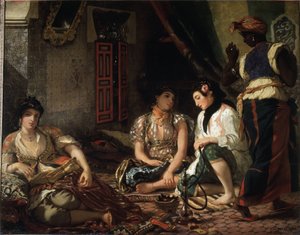 Las mujeres de Argel en su apartamento de Ferdinand Victor Eugene Delacroix