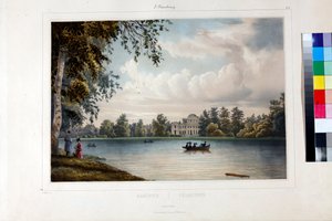 El Palacio Yelagin (palais Elaguine) en San Petersburgo par Perrot, Ferdinand Victor (1808-1841) de Ferdinand Victor Perrot