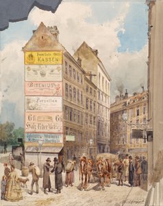 Kohlmessergasse y Salzgries en Ruprechtsstiege de Ferdinand Weckbrodt