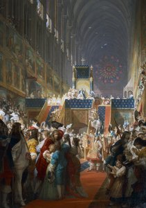 Luis XIV de Francia recibiendo representantes de las clases sociales en París de Ferdinand the Elder Piloty