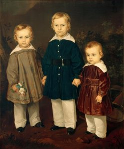F. v. Rayski, Los tres hijos del barón von Bechtolsheim de Louis Ferdinand von Rayski